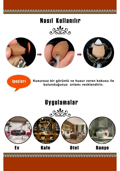 Naturel Şelale Tütsülük Buda Yüz Temalı ve Hd Geri Akış Tütsü modelleri