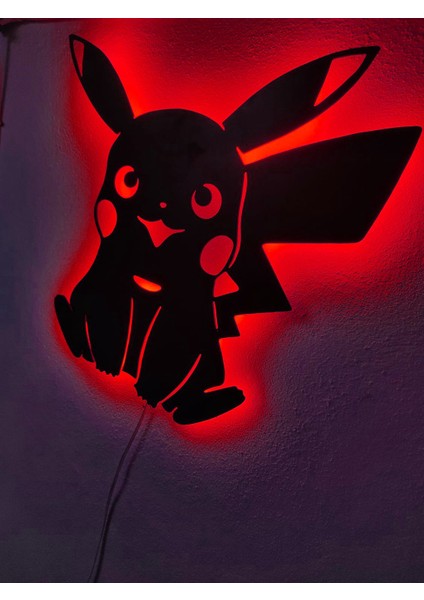 Pikachu LED Işıklı Ahşap Tablo modelleri