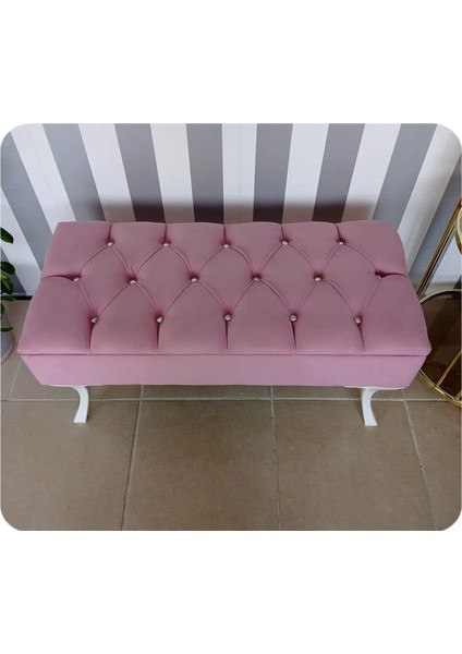 Lüks Yarım Sandıklı Modern Puf Bench Ayakucu Koltuk 100 cm fiyatları