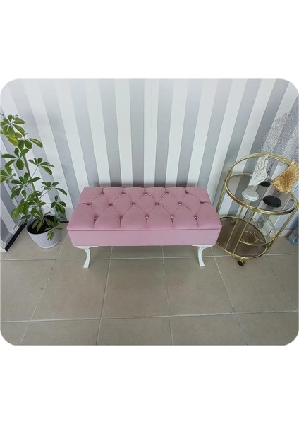 Lüks Yarım Sandıklı Modern Puf Bench Ayakucu Koltuk 100 cm modelleri