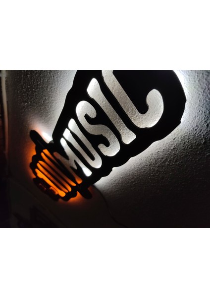 100 Music LED Müzik LED Işıklı Ahşap Tablo modelleri