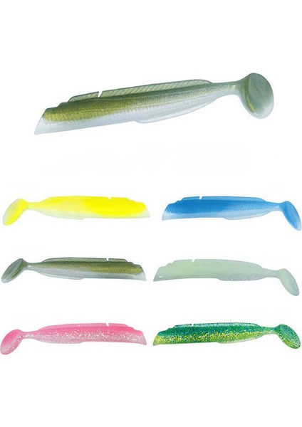 Salt Eel Body 10CM X3 Silikon Yem Gövde