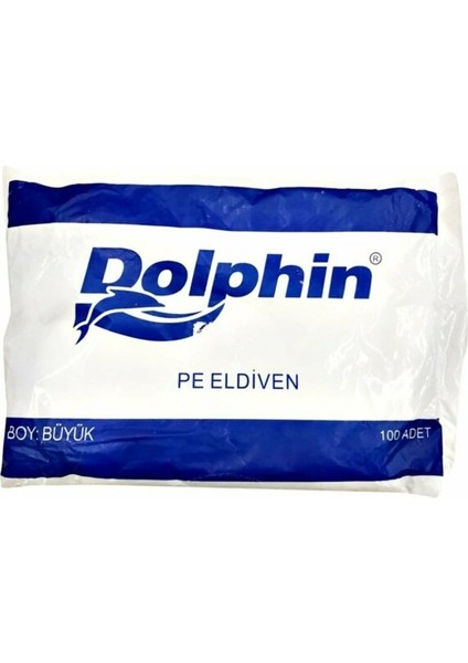 Tek Kullanımlık Büyük Boy Şeffaf Market Eldiven - 100 Adetlik 10 Paket / 1000 Adet