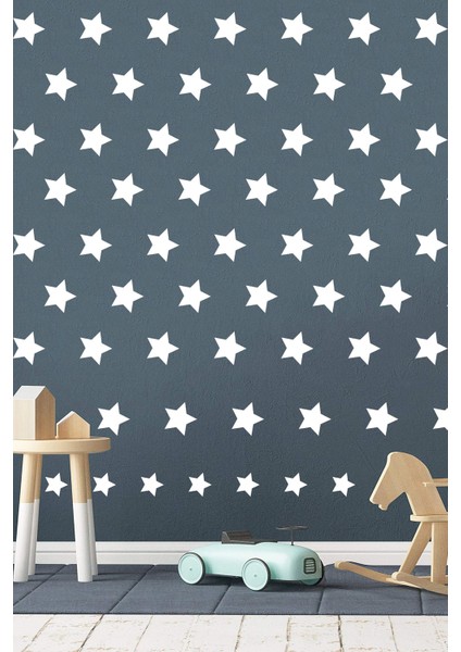 94 Adet Beyaz Yıldız Çocuk Odası ve Anaokulu Duvar Sticker modelleri
