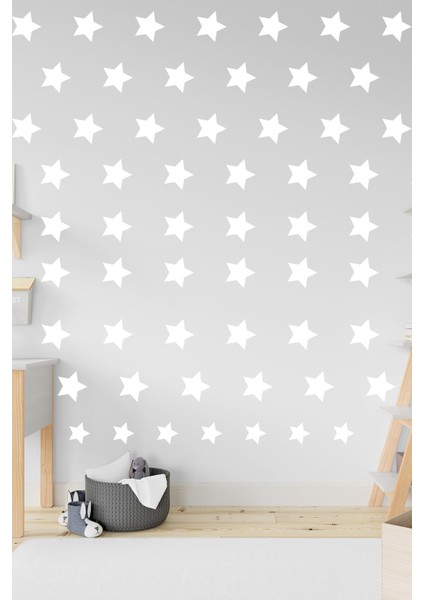94 Adet Beyaz Yıldız Çocuk Odası ve Anaokulu Duvar Sticker indirimleri