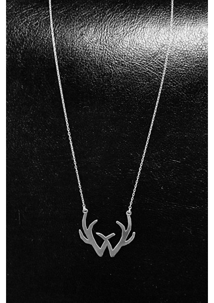 Sweet Tooth Geyik Boynuzu 925 Ayar Gümüş Kolye indirimleri