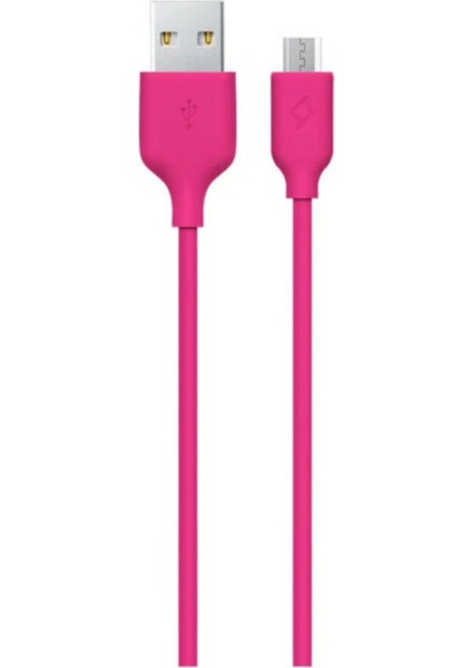 Micro USB Kablosu 1.2m Pink