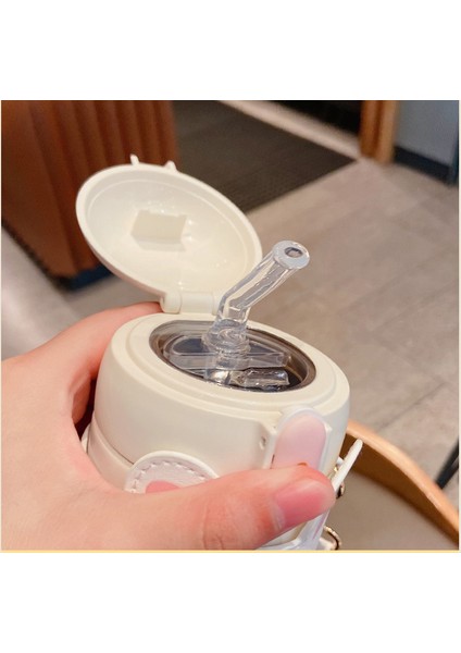 300ML Sevimli Çocuk Termos Fincan Saman (Yurt Dışından)