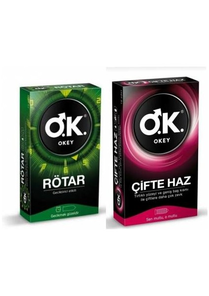 Prezervatif Rötar 10 Lu + Çifte Haz 10 Lu