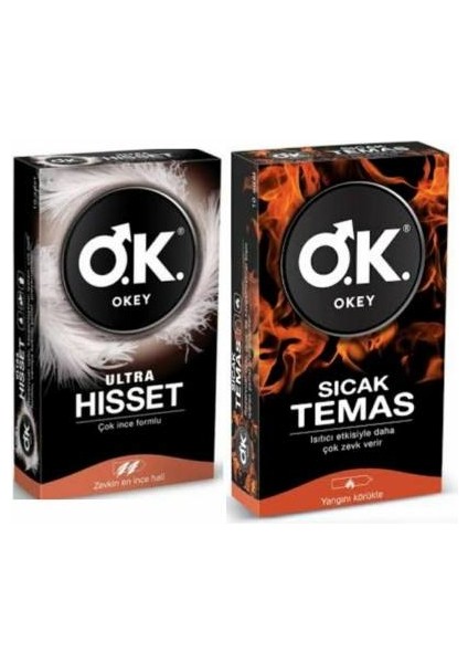 Prezervatif Ultra Hisset 10 Lu + Sıcak Temas 10 Lu