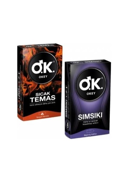 Prezervatif Sımsıkı 10 Lu + Sıcak Temas 10 Lu
