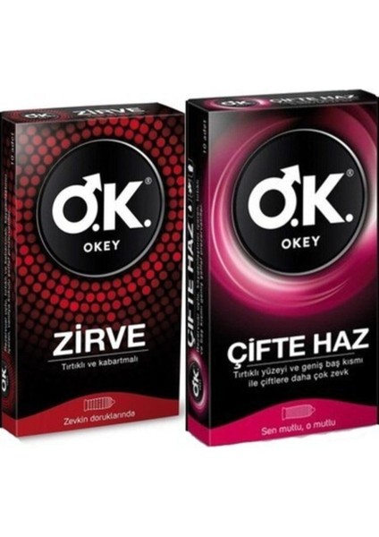 Prezervatif Zirve 10 Lu + Çifte Haz 10 Lu
