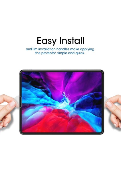 2'li iPad Pro 4.nesil 12.9'' 9h Sertlik Temperli Cam Ekran Koruyucu (Yurt Dışından)