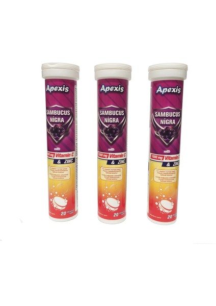 Sambucus Nigra Vitamin C & Zinc 1000 Mg Tablet 3 Adet