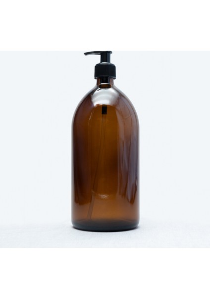 1000ML Amber Kahverengi Cam Sıvı Sabunluk TRCH-523