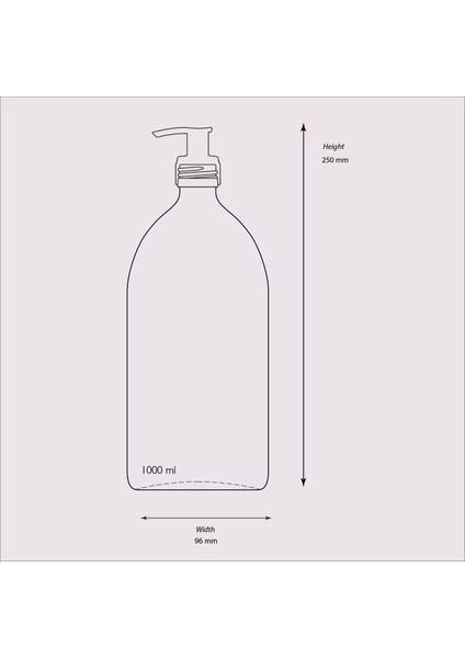 1000ML Amber Kahverengi Cam Sıvı Sabunluk TRCH-523 fiyatları