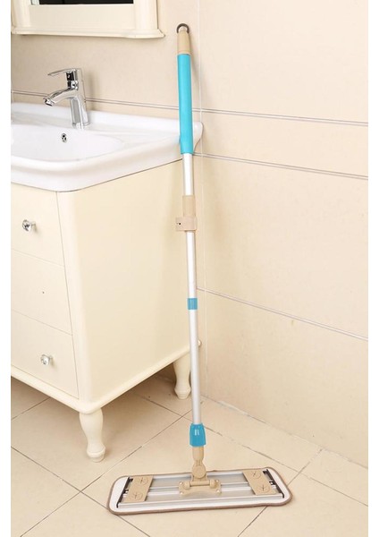 Sihirli Dünya Mop + 3 Adet Mikrofiber Bez Aliminyum Gövde Teleskopik Sopa
