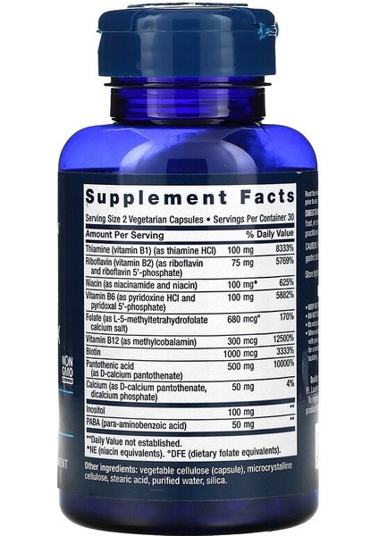 Life Extension, Bioactive Complete B-Complex, 60 Vegetarian Capsules