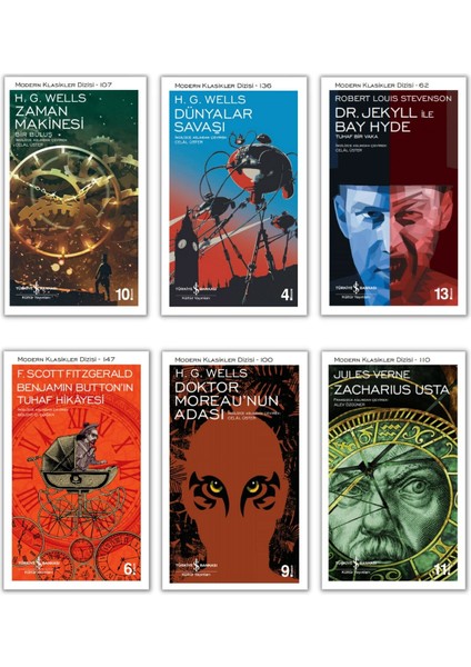 Dünyalar Savaşı - Zacharius Usta - Benjamin Button'ın Tuhaf Hikayesi - 6 Kitap