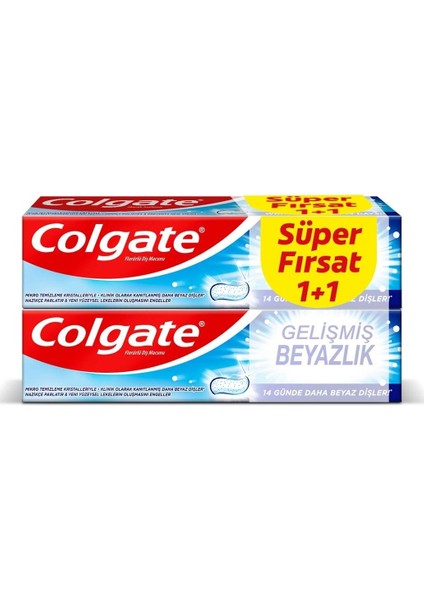 Diş Macunu Gelişmiş Beyazlık 50 ml x 8 Adet fiyatları