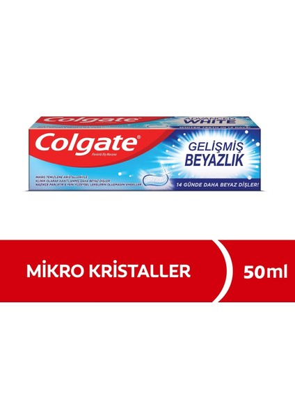 Diş Macunu Gelişmiş Beyazlık 50 ml x 12 Adet modelleri
