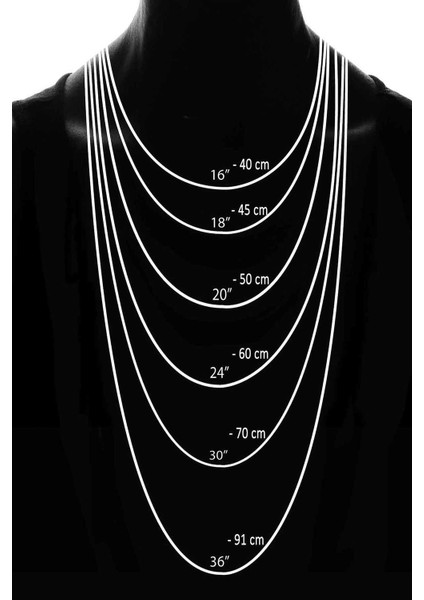 Örgü Zincir Model Şık 65CM Altın Renk 316L Çelik Zincir