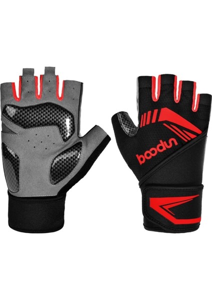 Profesyonel Fitness Ağırlık Eldiveni Kırmızı XL