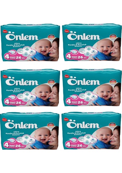 Bebek Bezi 4 Beden Maxi 156 Adet