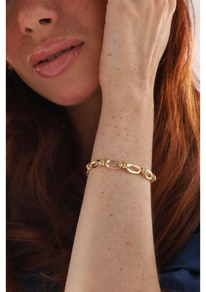 14 Ayar Altın Halka Bileklik modelleri