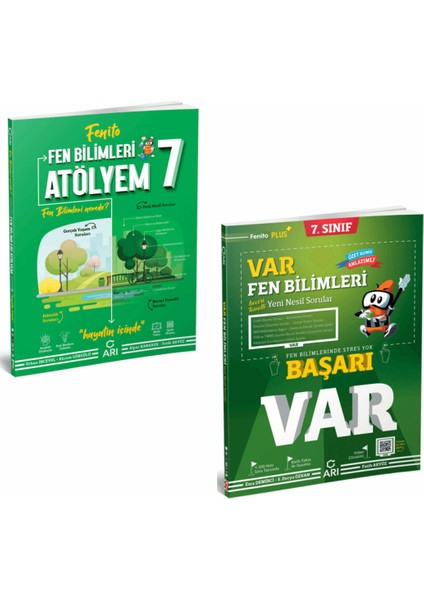 7.Sınıf Fenito Fen Bilimleri Atölyem ve Var Fen Bilimleri Soru Bankası