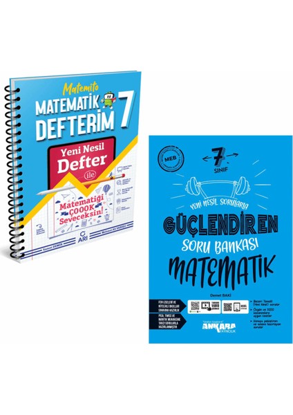 7.Sınıf Matemito Matematik Defterim ve Ankara Matematik Güçlendiren Soru Bankası