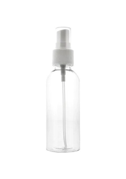 100 Adet - 100 ml Plastik Boş Şeffaf Sprey Şişe