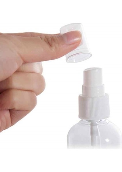 100 Adet - 100 ml Plastik Boş Şeffaf Sprey Şişe
