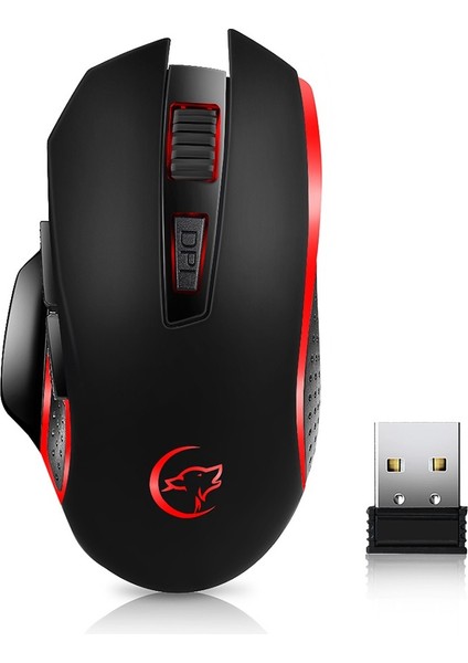 G821 2.4Hz Kablosuz Mouse Ayarlanabilir 2400DPI Siyah (Yurt Dışından)