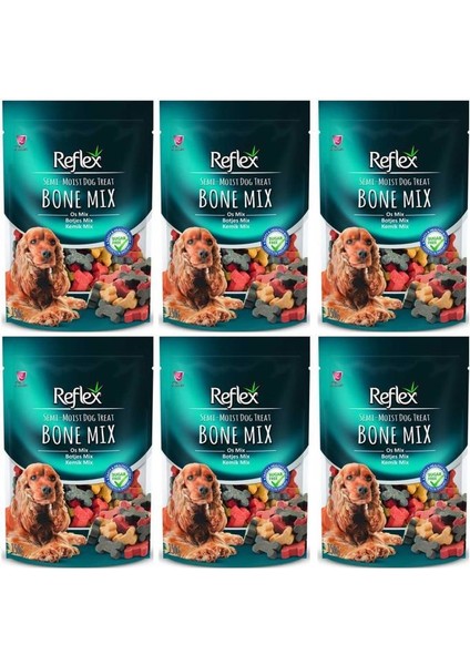 Yarı Yumuşak Kemik Mix Köpek Ödül Maması 150 gr 6'lı Set