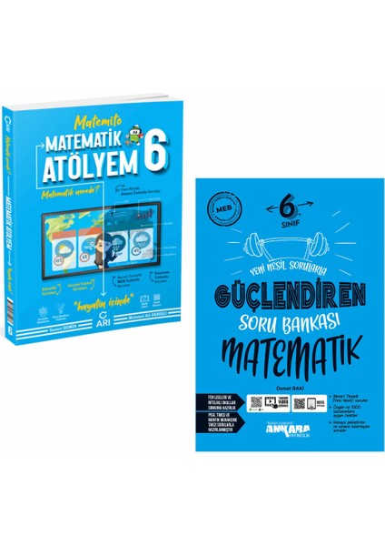 Arı Yayıncılık 6.Sınıf Matemito Matematik Atölyem ve Ankara Matematik Güçlendiren Soru Bankası