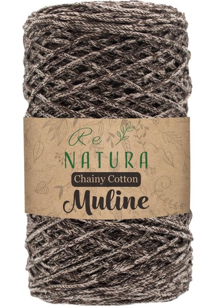 Chainy Cotton Muline Kahve - Bej