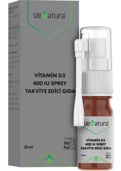 Vitamin D3 400 Iu Sprey 20 Ml