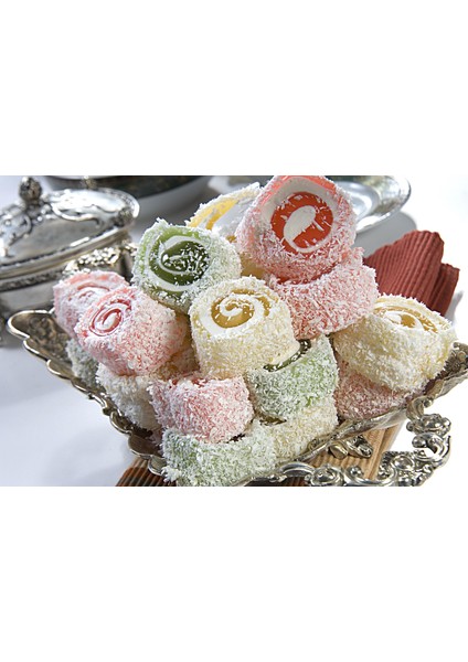 Karışık Meyveli Pralinli Sarma Lokum 3 kg