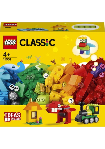 LEGO® Classic 123 Parçalık Yapım Parçaları ve Fikirler Kutusu (11001) - Çocuk Oyuncak Yapım Seti