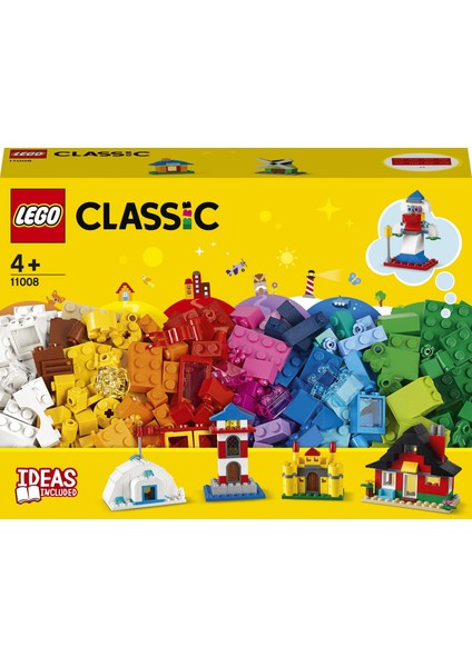 Classic 270 Parçalık Yapım Parçaları ve Evler Kutusu (11008) - Çocuklar İçin Yaratıcı Oyuncak Yapım Seti