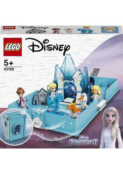 | Disney Princess# Elsa ve Nokk Hikaye Kitabı Maceraları 43189 - 5 Yaş ve Üzeri Prenses Seven Çocuklar İçin Yaratıcı Oyuncak Yapım Seti (125 Parça)