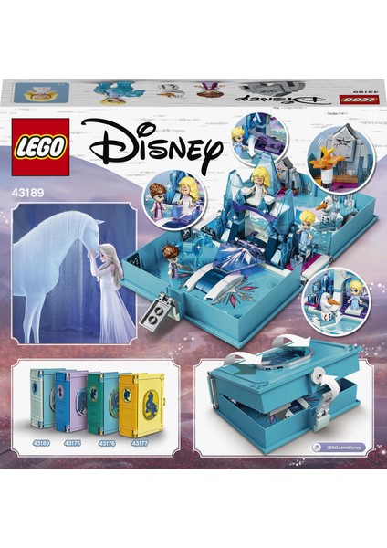 | Disney Princess# Elsa ve Nokk Hikaye Kitabı Maceraları 43189 - 5 Yaş ve Üzeri Prenses Seven Çocuklar İçin Yaratıcı Oyuncak Yapım Seti (125 Parça)