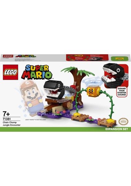 Super Mario# Chain Chomp Orman Karşılaşması Ek Macera Seti 71381 - Çocuklar için Koleksiyonluk Oyuncak Yapım Seti (160 Parça)
