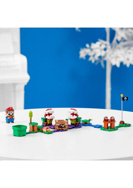 Super Mario# Piranha Plant Şaşırtıcı Engel Ek Macera Seti 71382 - Çocuklar için Koleksiyonluk Oyuncak Yapım Seti (267 Parça)