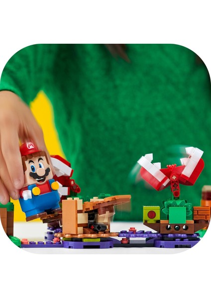 Super Mario# Piranha Plant Şaşırtıcı Engel Ek Macera Seti 71382 - Çocuklar için Koleksiyonluk Oyuncak Yapım Seti (267 Parça)