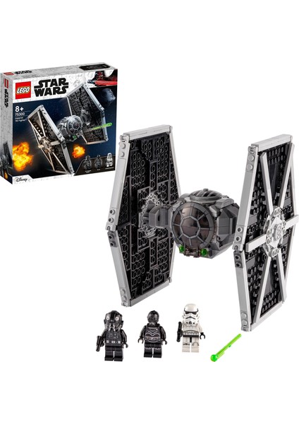 ® Star Wars# İmparatorluk TIE Fighter# 75300 - Çocuklar İçin Yaratıcı Oyuncak Yapım Seti (432 Parça)