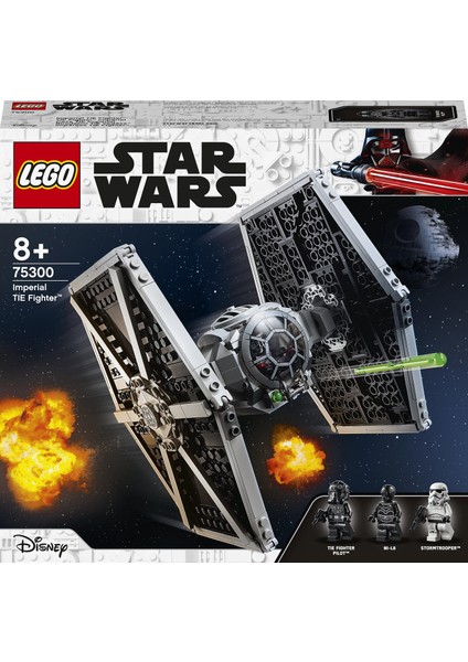 ® Star Wars# İmparatorluk TIE Fighter# 75300 - Çocuklar İçin Yaratıcı Oyuncak Yapım Seti (432 Parça)