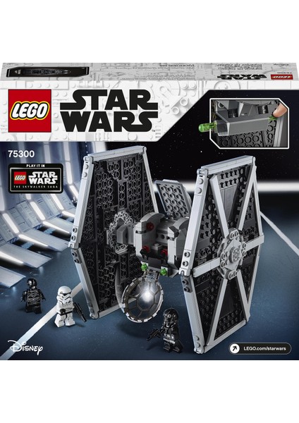 ® Star Wars# İmparatorluk TIE Fighter# 75300 - Çocuklar İçin Yaratıcı Oyuncak Yapım Seti (432 Parça)