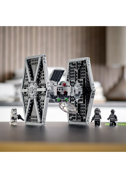 ® Star Wars# İmparatorluk TIE Fighter# 75300 - Çocuklar İçin Yaratıcı Oyuncak Yapım Seti (432 Parça)